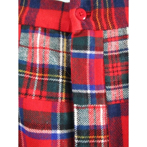 Wool Plaid Patchwork Flare Pants Lined No Tag Vintage Hand Made See Measurements - Picture 8 of 15